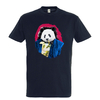 t-shirt homme panda bleu marine
