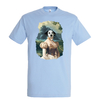 t-shirt chien courtisane - homme  bleu ciel bleu ciel