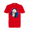 t-shirt homme panda rouge