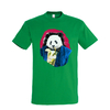 t-shirt homme panda vert