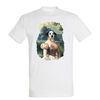 t-shirt chien courtisane - homme blanc