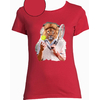 t-shirt lion rouge  femme