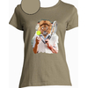t-shirt lion kaki  femme