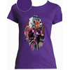 t-shirt girafe violet femme