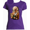 t-shirt cheval violet femme