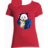t-shirt panda rouge  femme