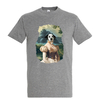 t-shirt chien courtisane - homme gris