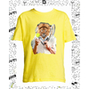 t-shirt lion jaune enfant