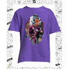 t-shirt girafe violet enfant