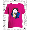 t-shirt panda fushia enfant