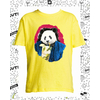 t-shirt panda jaune enfant