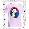 t-shirt panda rose enfant