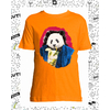 t-shirt panda orange enfant