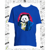 t-shirt panda bleu roy enfant