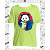 t-shirt panda vert pomme enfant