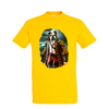 t-shirt chien pirate - homme jaune