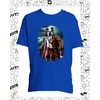 t-shirt chien pirate bleu roy enfant