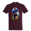 t-shirt chien rugby homme bordeaux