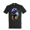 t-shirt chien rugby homme gris souris