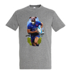 t-shirt chien rugby homme gris