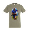 t-shirt chien rugby homme kaki