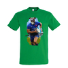 t-shirt chien rugby homme vert