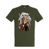 t-shirt dark kaki homme viking