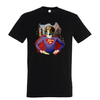 t-shirt chien heroine - homme noir