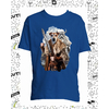 t-shirt bleu roy chien viking enfant