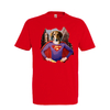 t-shirt chien heroine - homme rouge