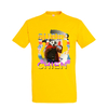 t-shirt chien super chien- homme  jaune
