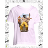 t-shirt panthere hip-hop rose enfant