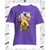 t-shirt panthere hip-hop violet enfant