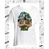 t-shirt chien yoga blanc enfant