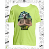t-shirt chien yoga vert pomme enfant