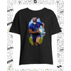 t-shirt noir chien rugby enfant