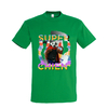 t-shirt chien super chien- homme vert