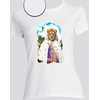 T-shirt blanc roi lion femme