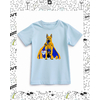 t-shirt enfant bleu ciel motif berger allemand