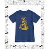 t-shirt enfant bleu marine motif berger australien