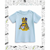 t-shirt enfant bleu ciel motif berger australien