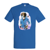 t-shirt chien oiseaux - homme  bleu royall