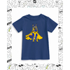 t-shirt enfant bleu marine motif berger belge
