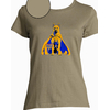 T-shirt kaki  femme motif berger allemand