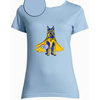 T-shirt bleu ciel femme motif berger belge