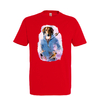 t-shirt chien oiseaux - homme  rouge