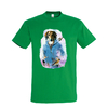 t-shirt chien oiseaux - homme  vert
