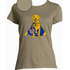 T-shirt kaki  femme motif labrador