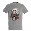 t-shirt chien basket - homme  gris