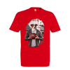 t-shirt chien basket - homme  rouge